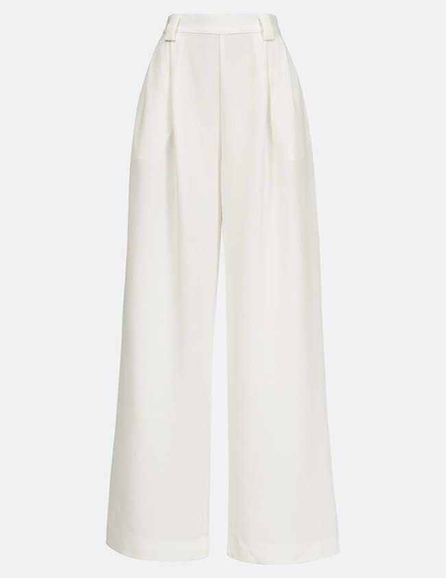 Essentiel Antwerp dutch wide leg pants - off white