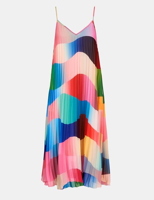 Essentiel Antwerp daskur slip dress - stormy sky