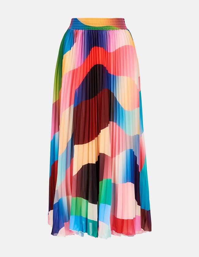 Essentiel Antwerp drobali midi skirt - stormy sky