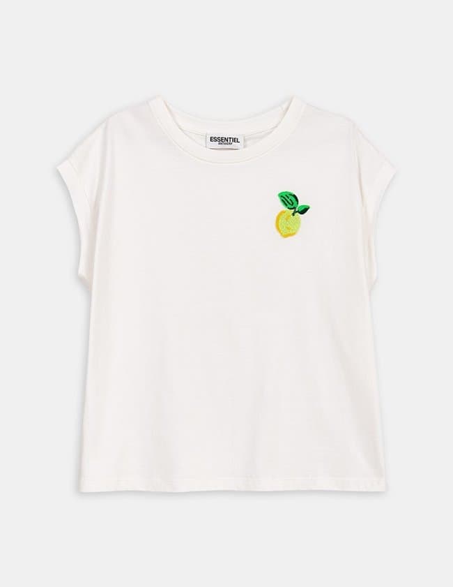 Essentiel Antwerp dalwood t - shirt - off white
