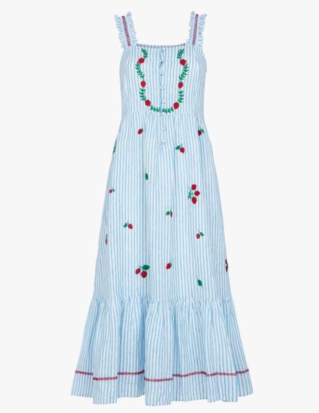 Pink City Prints lorenza dress - strawberry