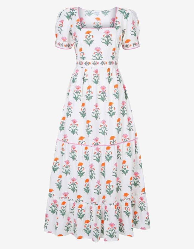 Pink City Prints evelyn dress - spring iris