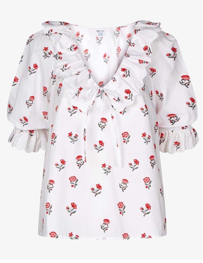 Pink City Prints ava top - mini blossom