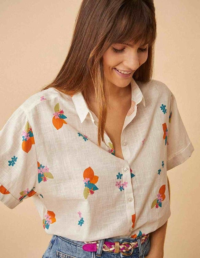 Des Petits Hauts tildette  shirt - ecru
