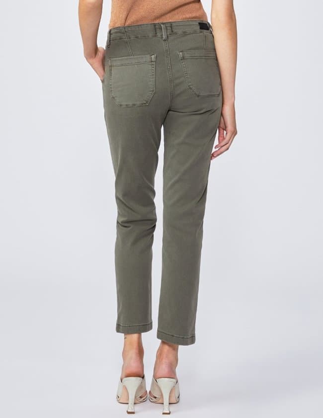 Paige Jeans mayslie straight jeans - vintage moss side