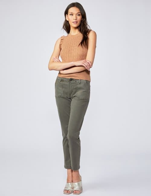 Paige Jeans mayslie straight jeans - vintage moss