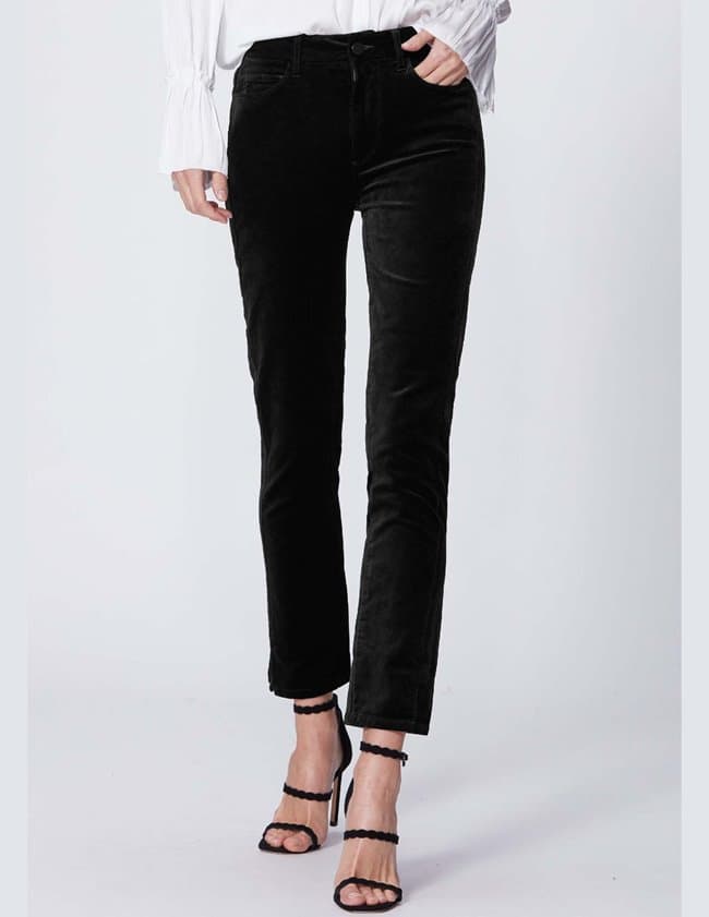 Paige Jeans cindy twisted seam/split jeans - black