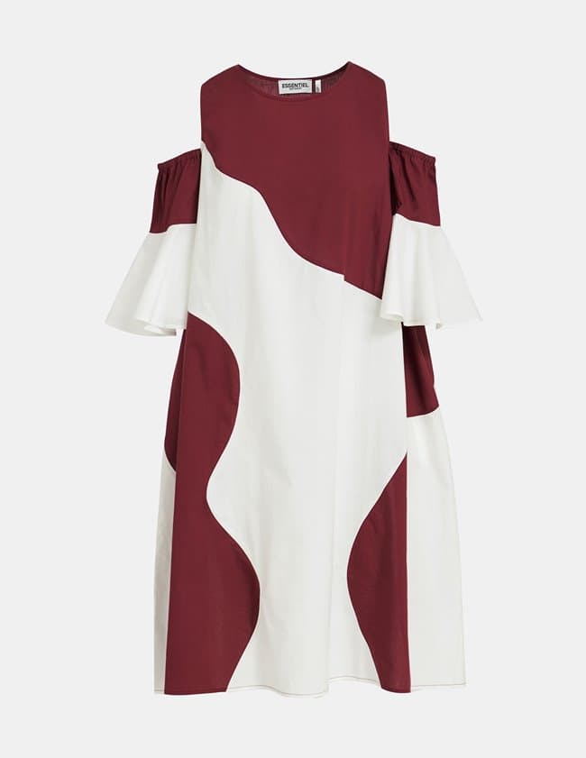Essentiel Antwerp dishan dress - sangria