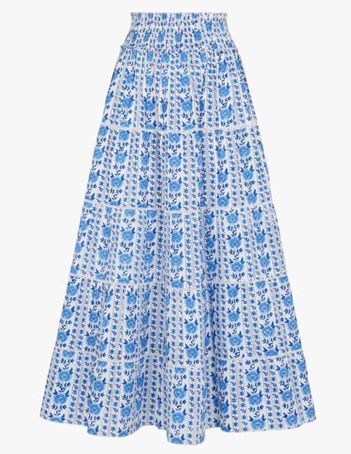 Pink City Prints rah rah skirt - sky alpine