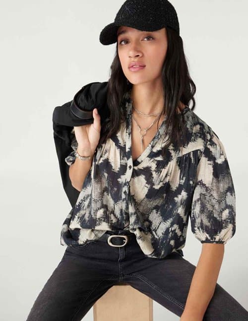 ba&sh alabama shirt - black
