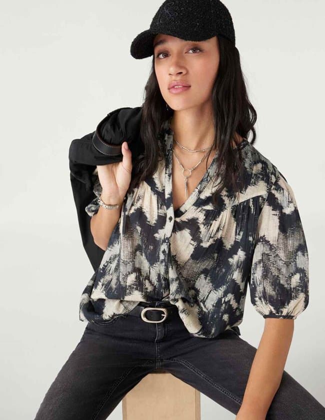 ba&sh alabama shirt - black