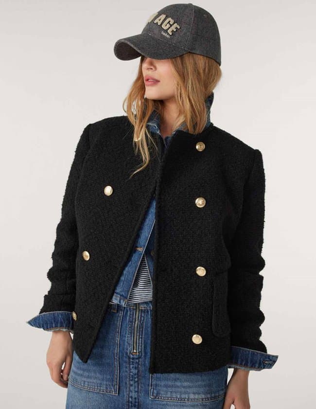 ba&sh joe jacket - black