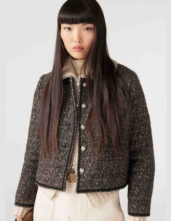 ba&sh leana jacket - brown