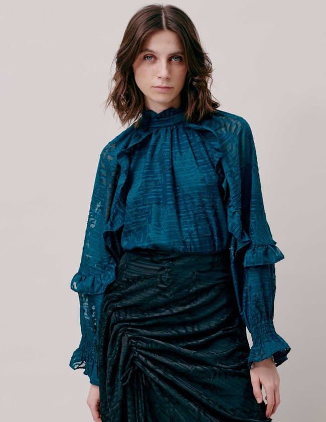 Hofmann Copenhagen inaya blouse - emerald