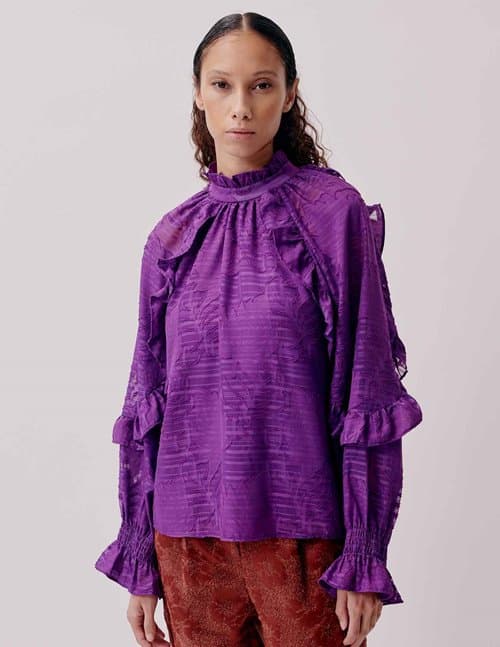 Hofmann Copenhagen inaya blouse - amethyst