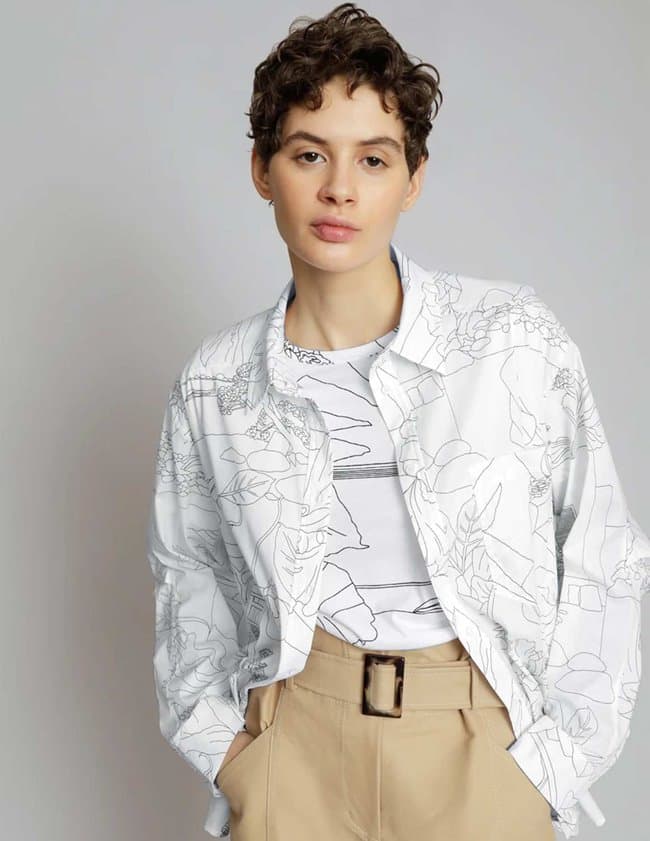 Munthe earl shirt - white