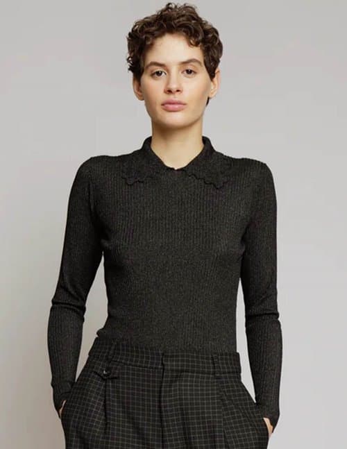 Munthe else top - black