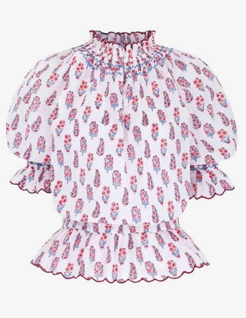 Pink City Prints beatrice blouse - udaipur buta