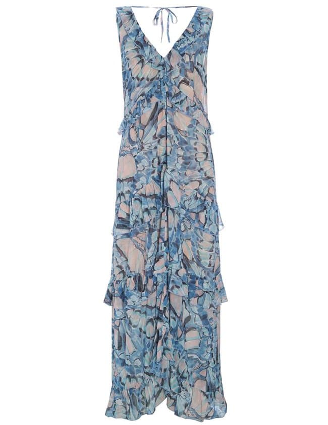 Dea Kudibal frankie silk dress - mariposa sea