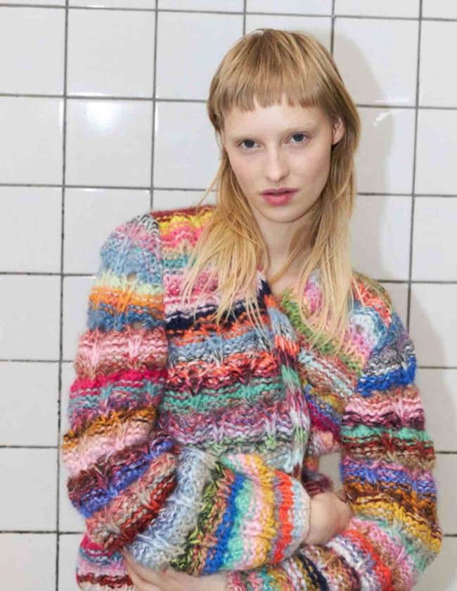 Dawn X Dare arena stripe cardigan - multi