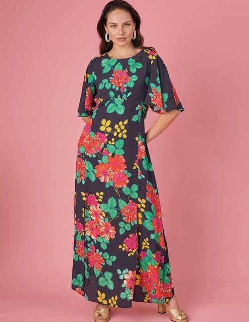 Bailey & Buetow cherie dress - black / red / green