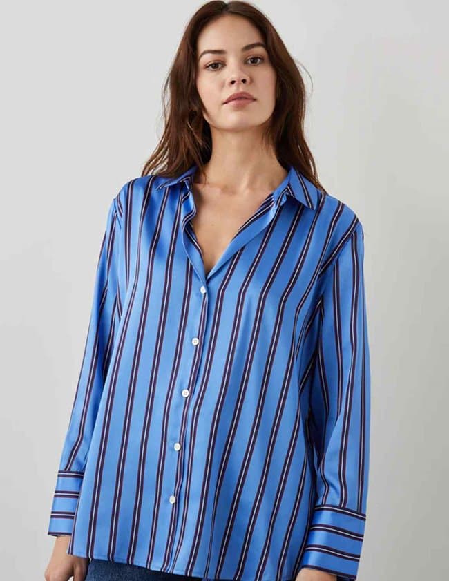 Rails dorian shirt - blue stripe