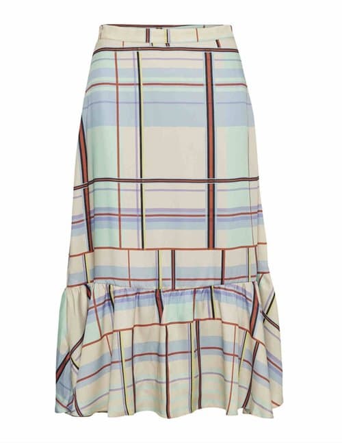 Gestuz ambina skirt - multi check