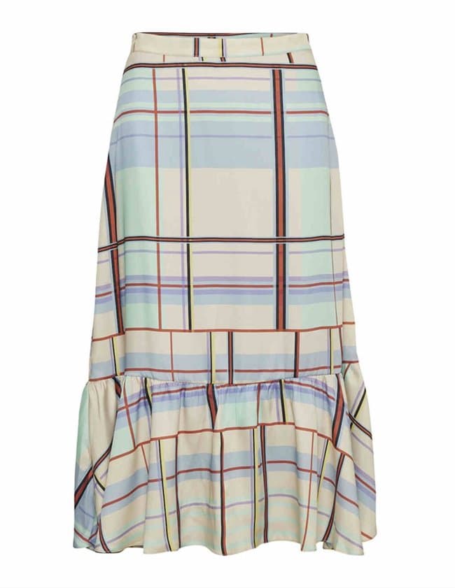 Gestuz ambina skirt - multi check