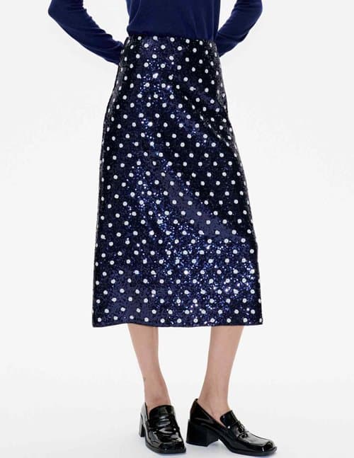 Baum und Pferdgarten jily skirt - blue dotted sequin