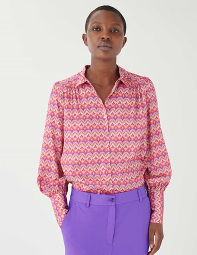 Dea Kudibal cadence silk shirt - macchia winegum