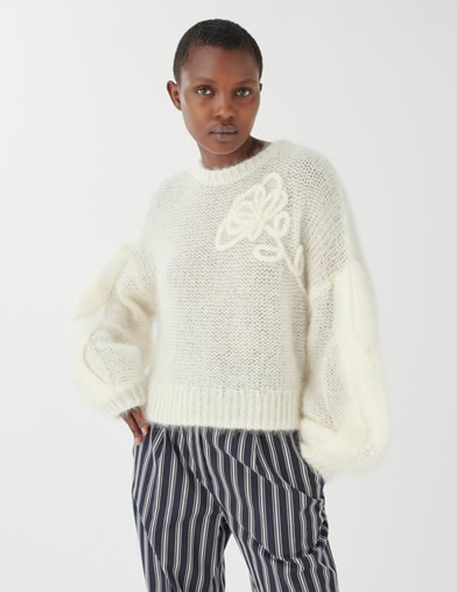 Dea Kudibal lowise jumper - winter white