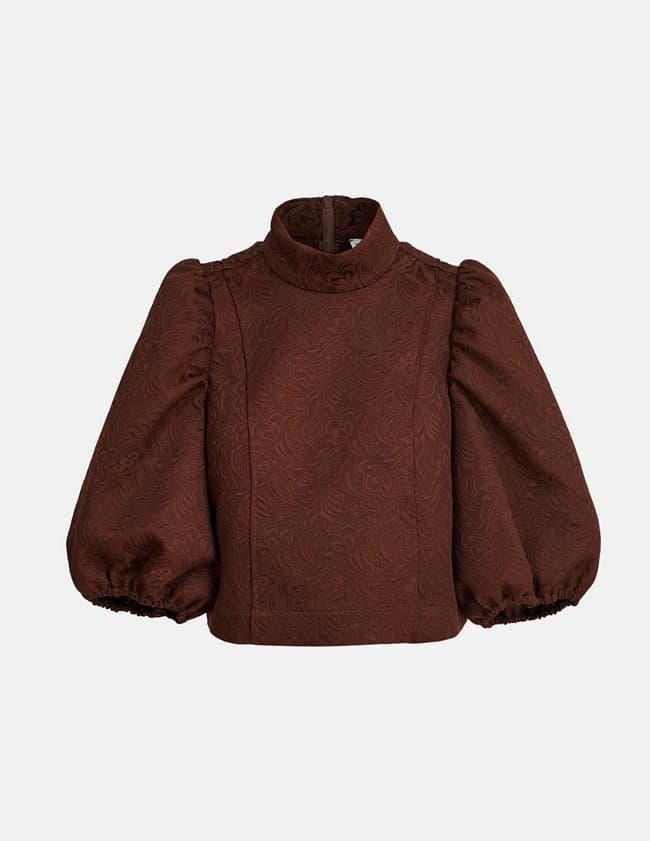 Essentiel Antwerp eromius top - brown