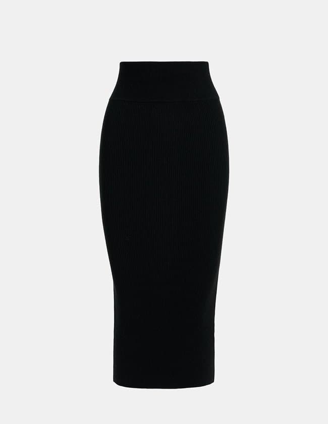 Essentiel Antwerp Equip knitted skirt - black