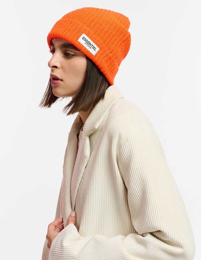 Essentiel Antwerp ezekiel beanie hat - orange