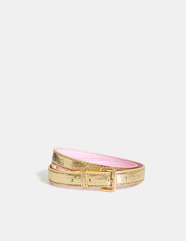 Essentiel Antwerp emiliano metallic belt - gold
