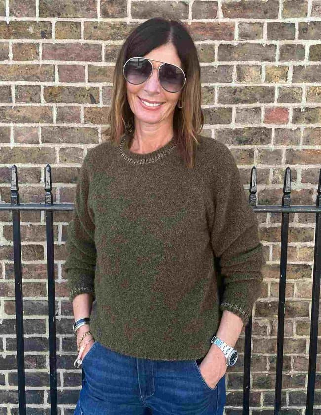 Des Petits Hauts achtroumf jumper - khaki