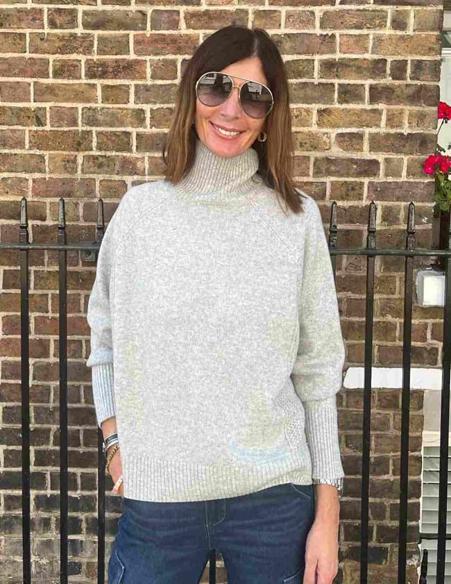 Des Petits Hauts aramis roll neck jumper - grey marl