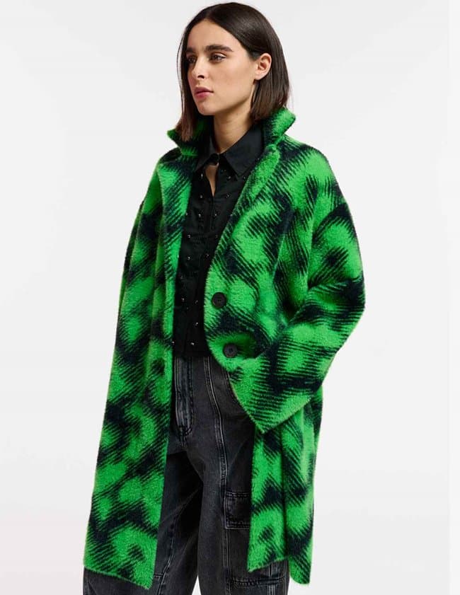 Essentiel Antwerp elium knitted cardigan - green