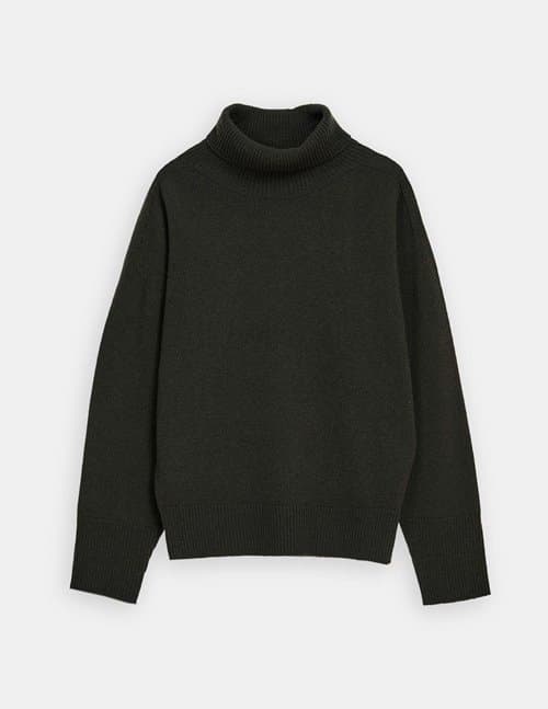Essentiel Antwerp extraus turtleneck jumper - army green