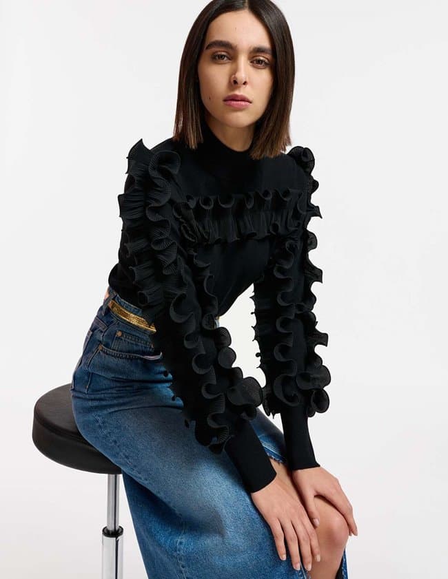 Essentiel Antwerp ercole jumper - black