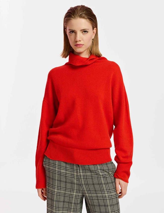 Essentiel Antwerp extraus turtleneck jumper - red