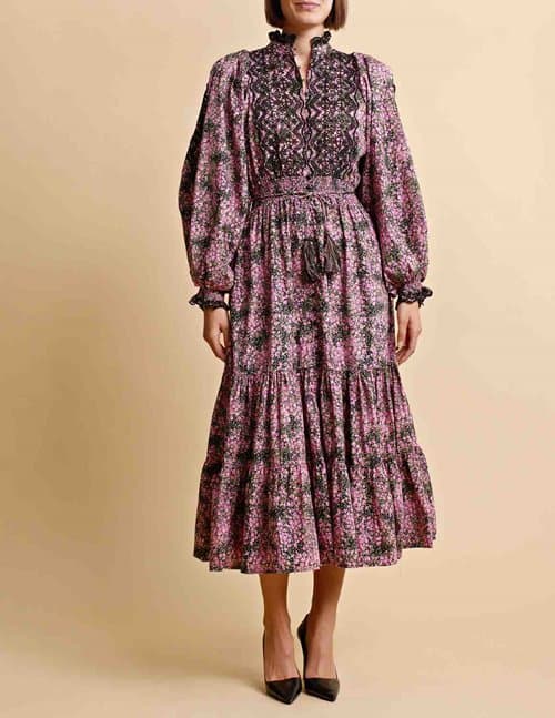 byTiMo decorated midi dress - rose