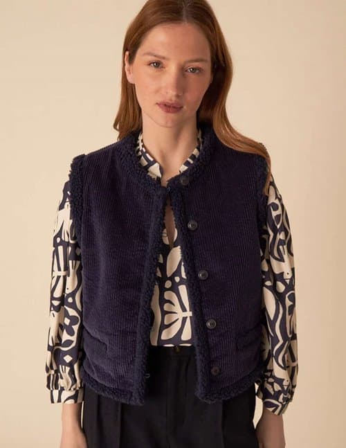 Des Petits Hauts timio gilet - navy