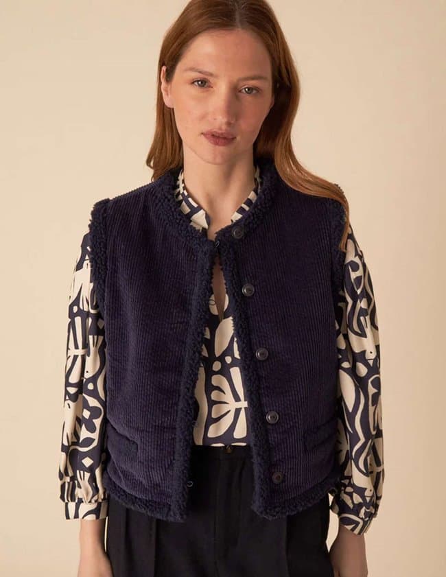 Des Petits Hauts timio gilet - navy