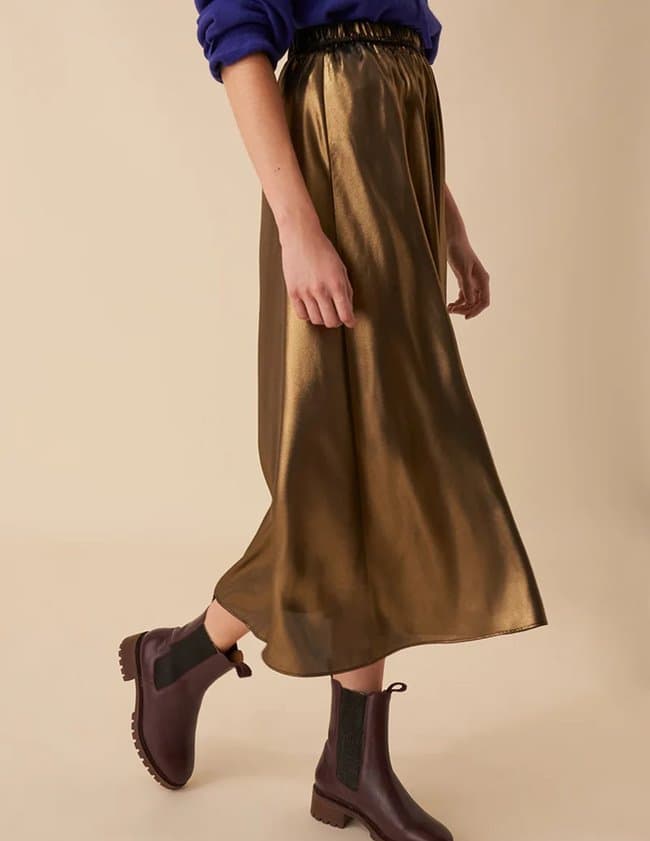 Des Petits Hauts vivienne skirt - gold