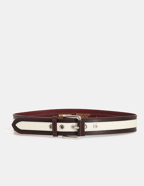 Essentiel Antwerp earnest belt - burgundy/stone