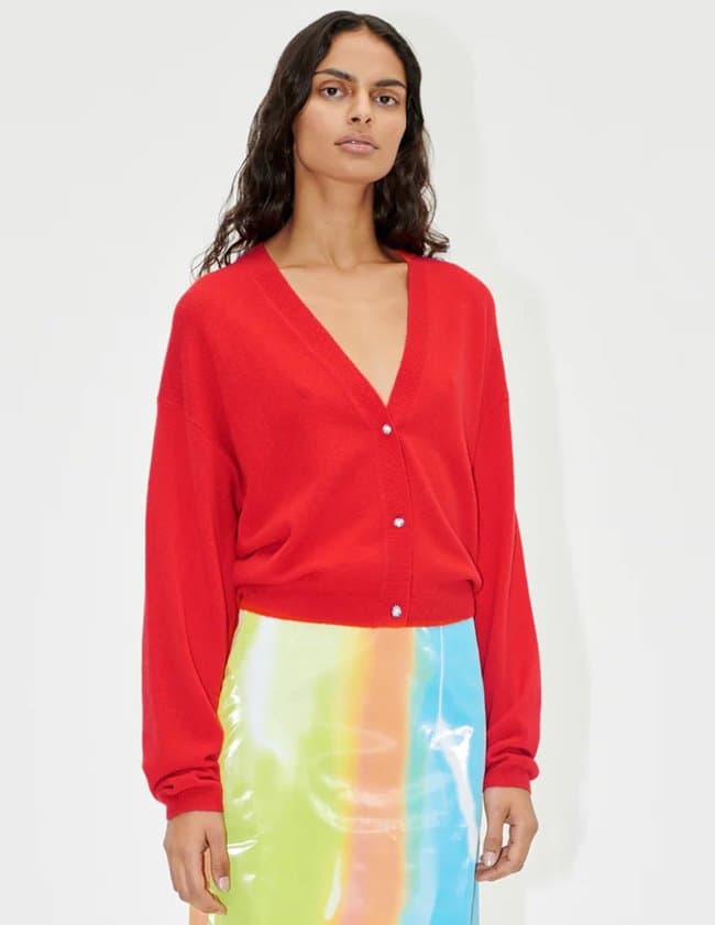Stine Goya emmaly cardigan - red