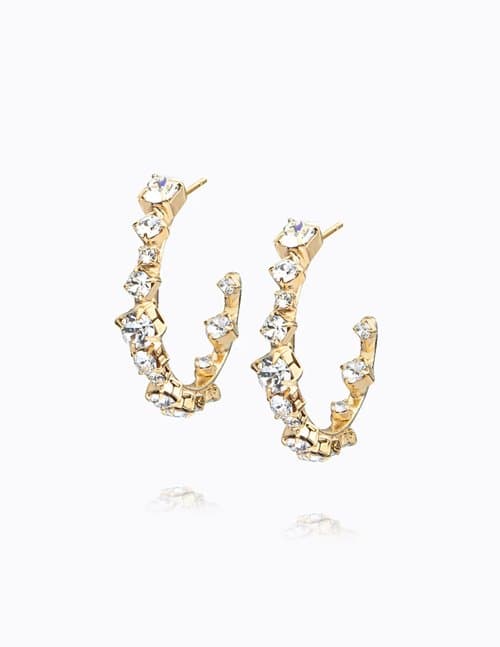 Caroline Svedbom mini antonia earrings - gold/crystal