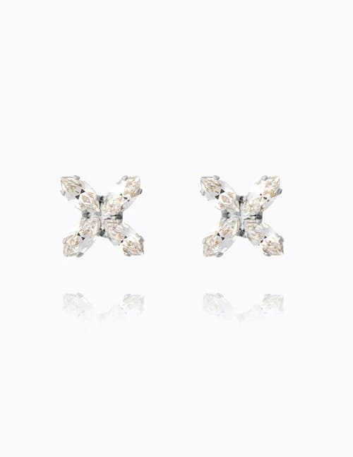 Caroline Svedbom crystal star earrings - rhodium/crystal