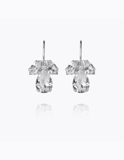 Caroline Svedbom petite timo earrings - rhodium/crystal